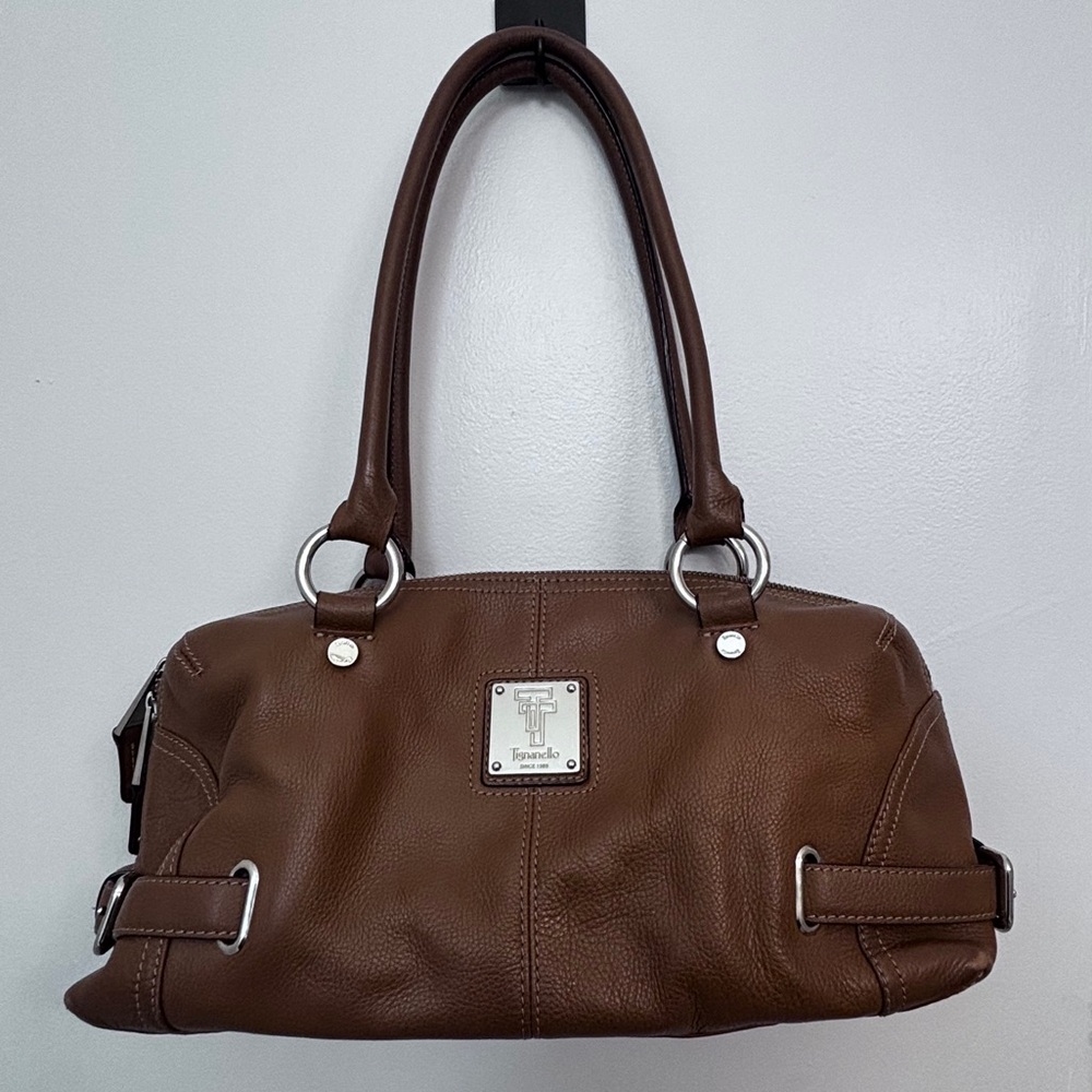 Tignanello Brown Leather Shoulder Bag